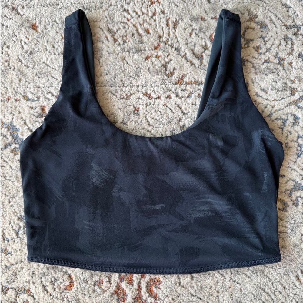 prAna Luxura Reversible Crop Top Stormy Night Navy Size Small